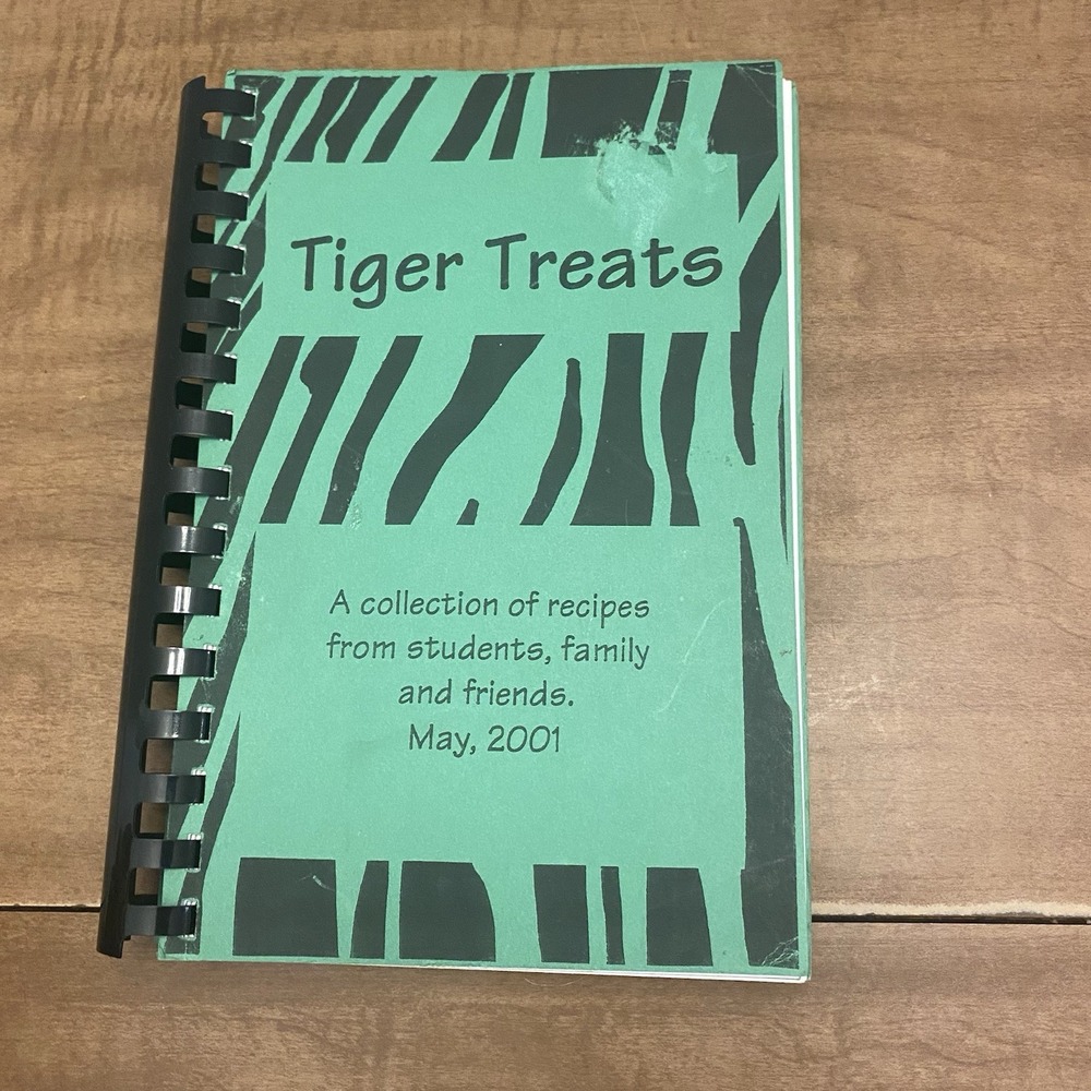 2001 Tahlequah Oklahoma Local Cookbook School Tiger Treats